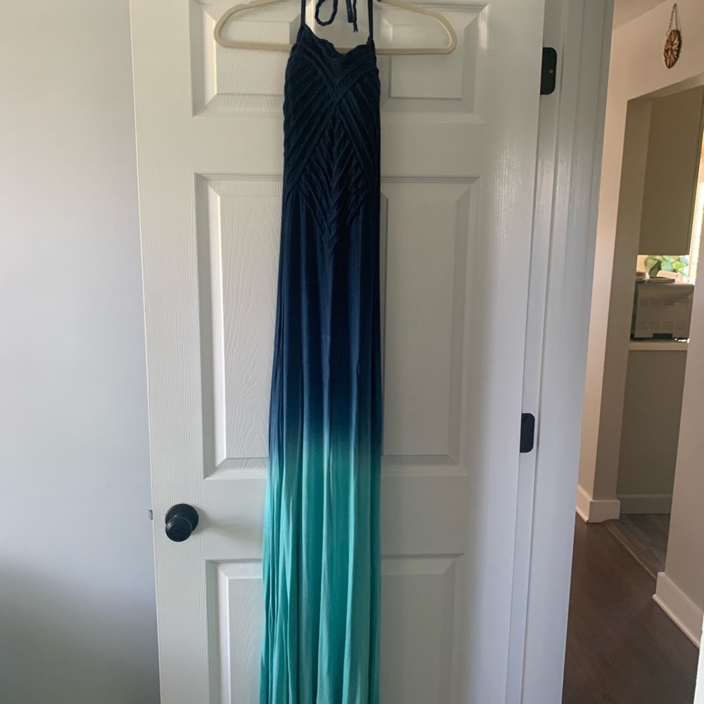 Beautiful maxi monochrome halter dress